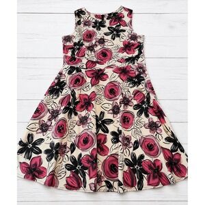 iHot Women Floral Rose‎ Print Fit and Flare Dress Sleeveless Large 3755